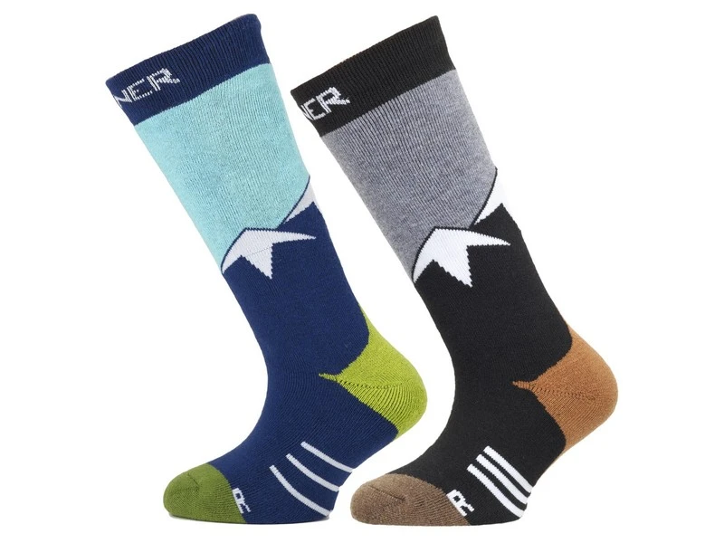 Sinner Jongens Ski-sok Prosok Blue-grey 3 Sinner Jongens Ski-sok Prosok Blue-grey