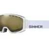 Sinner MOHAWK Skibril Goggle Met Sintec-trans Plus Lens Wit -Skiuitrusting 28 0 sinner mohawk skibril goggle met sintec trans plus lens wit sigo 167 30a pc1