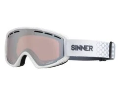Sinner Unisex Skibril Batawa Otg Matte White Orange Mirror
